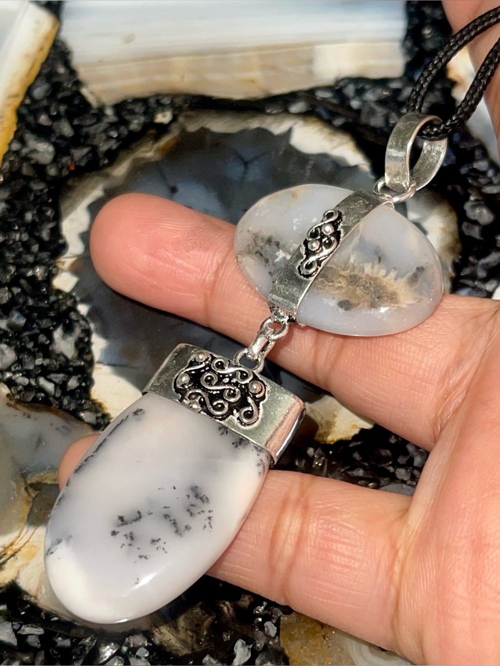 Feen-like Dendritic Agate Pendant 3 1/2”